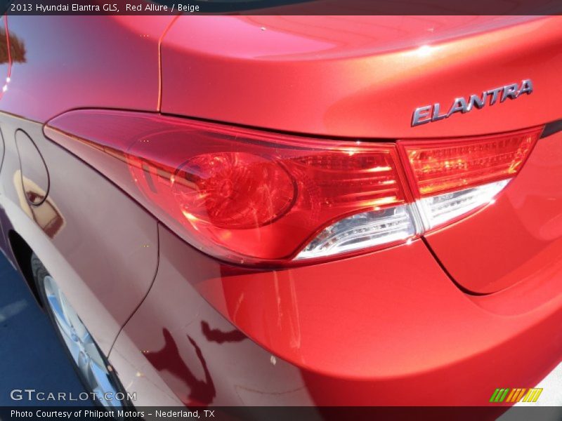 Red Allure / Beige 2013 Hyundai Elantra GLS