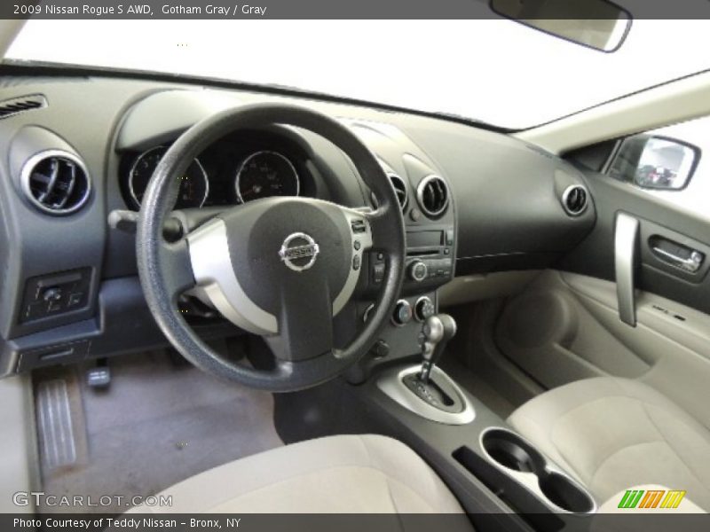 Gotham Gray / Gray 2009 Nissan Rogue S AWD