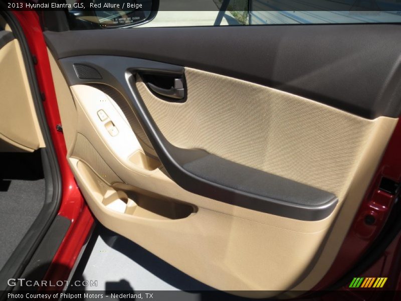 Red Allure / Beige 2013 Hyundai Elantra GLS