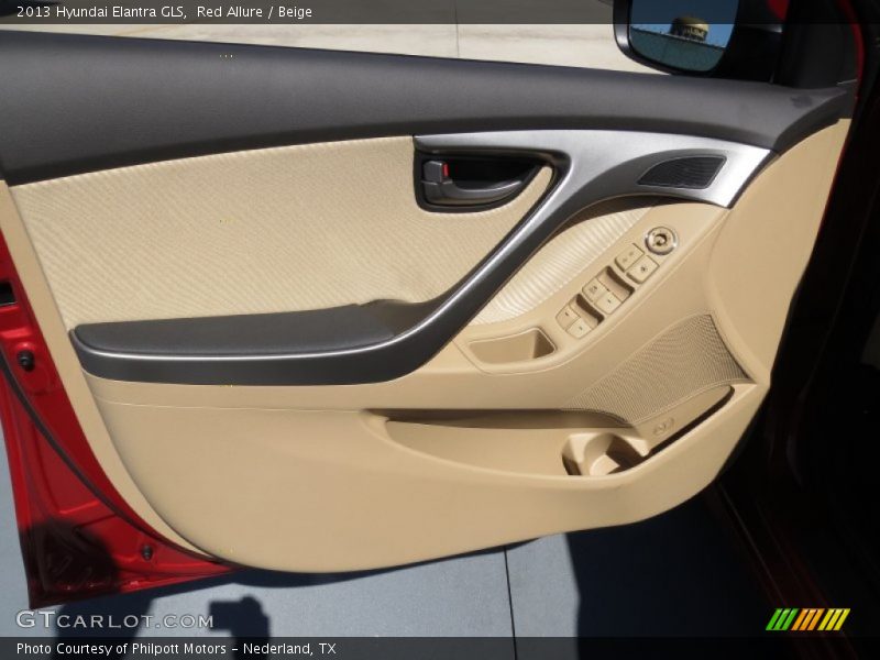 Red Allure / Beige 2013 Hyundai Elantra GLS