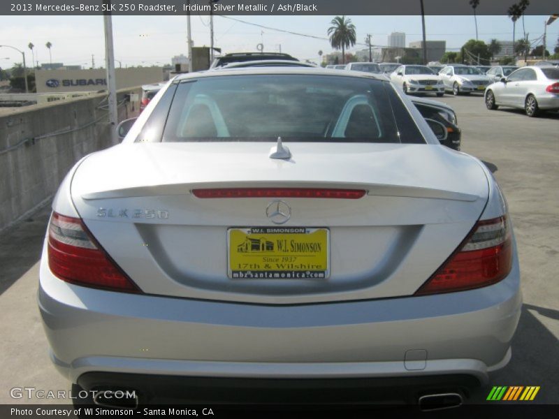 Iridium Silver Metallic / Ash/Black 2013 Mercedes-Benz SLK 250 Roadster