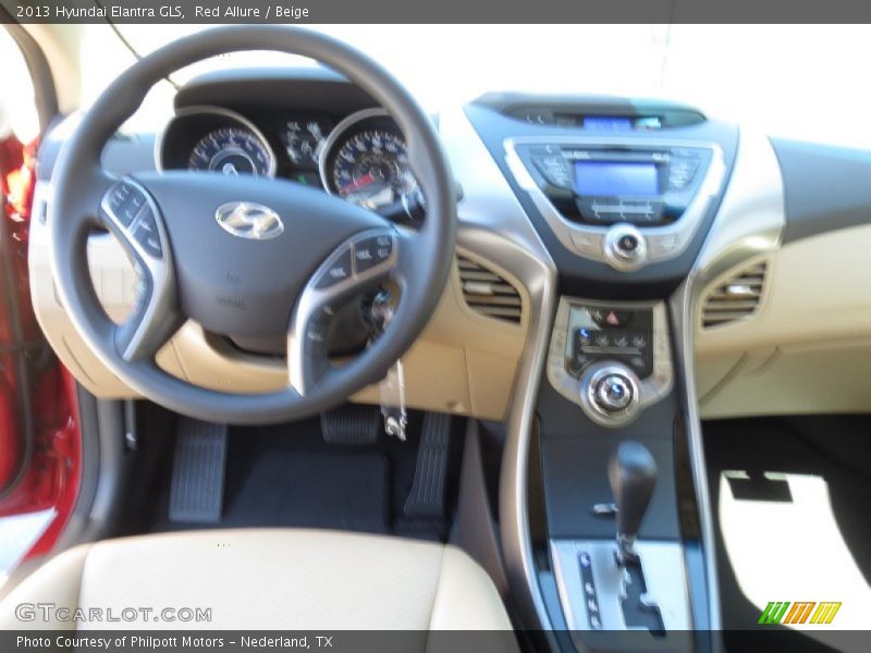 Red Allure / Beige 2013 Hyundai Elantra GLS