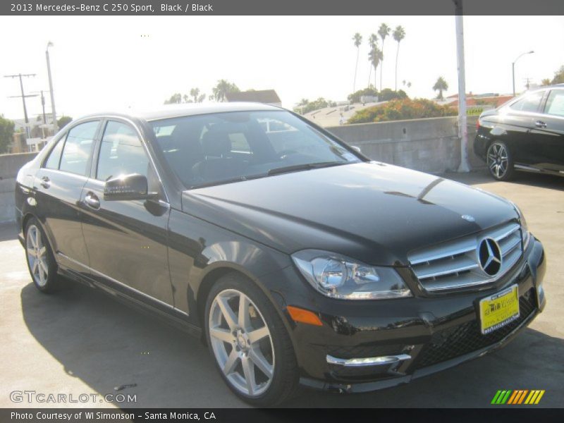 Black / Black 2013 Mercedes-Benz C 250 Sport