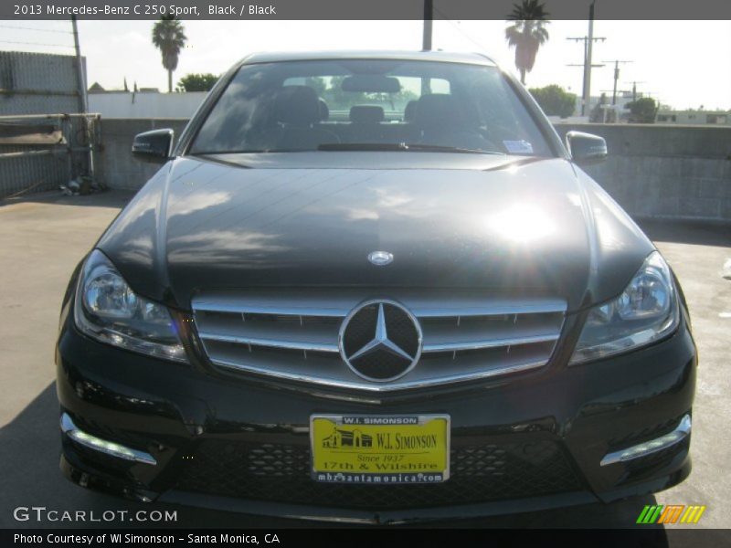 Black / Black 2013 Mercedes-Benz C 250 Sport