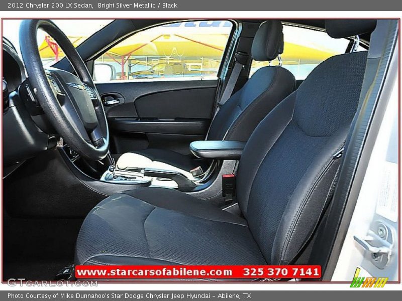 Bright Silver Metallic / Black 2012 Chrysler 200 LX Sedan