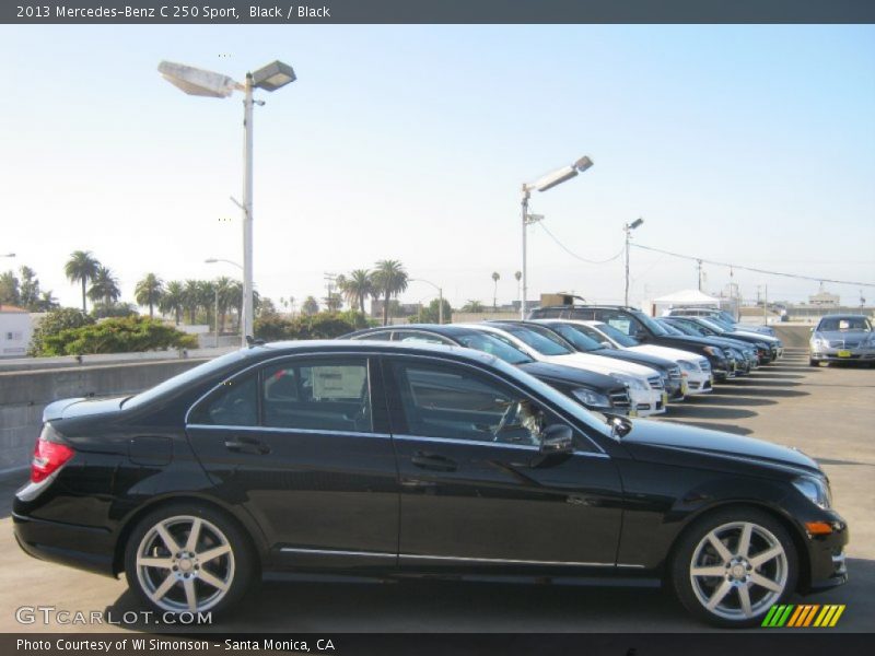 Black / Black 2013 Mercedes-Benz C 250 Sport