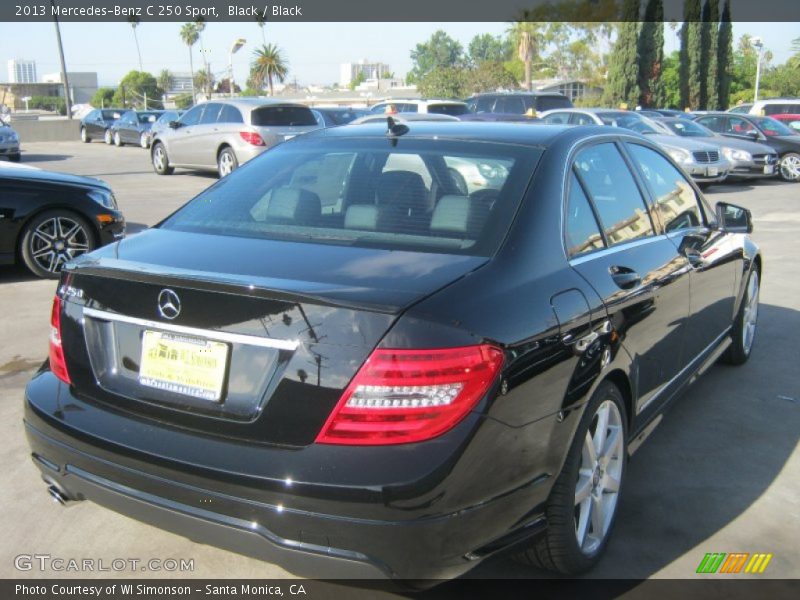 Black / Black 2013 Mercedes-Benz C 250 Sport