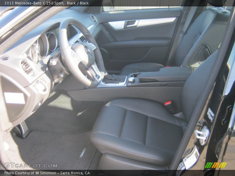 Black / Black 2013 Mercedes-Benz C 250 Sport