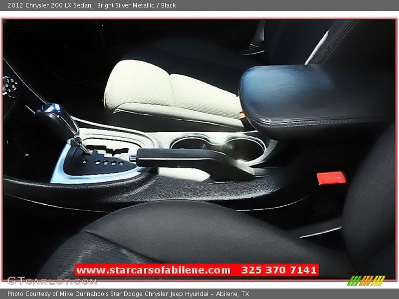 Bright Silver Metallic / Black 2012 Chrysler 200 LX Sedan