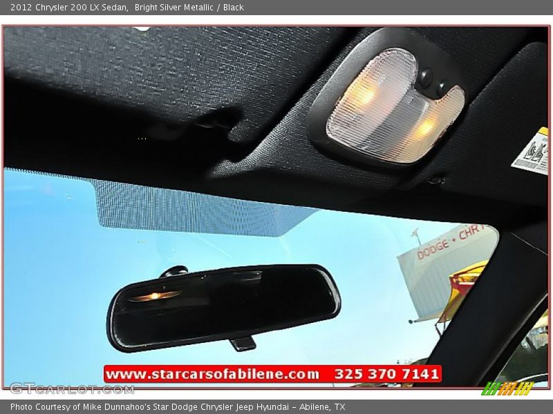 Bright Silver Metallic / Black 2012 Chrysler 200 LX Sedan