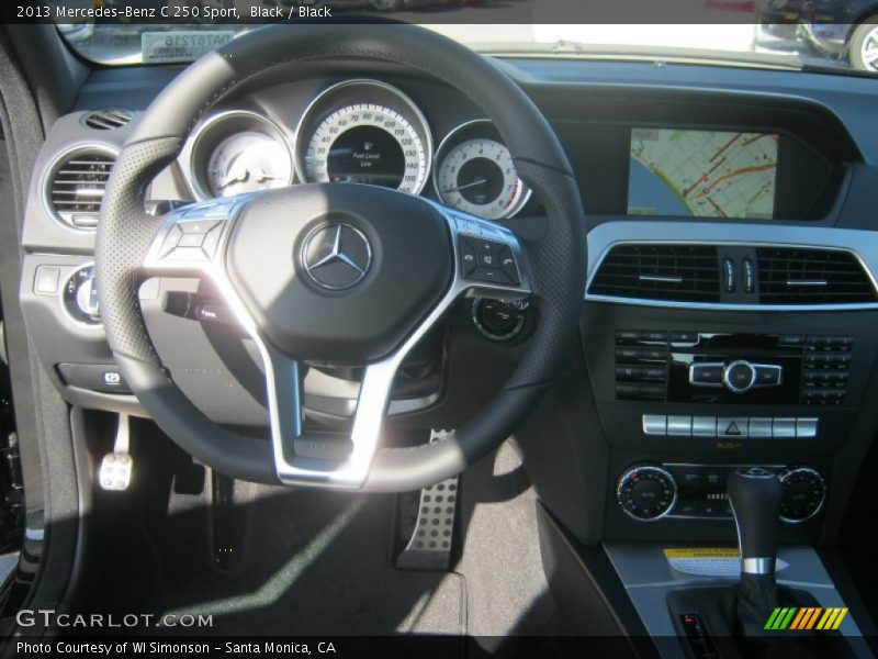Black / Black 2013 Mercedes-Benz C 250 Sport