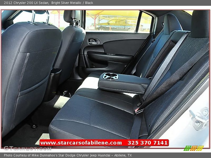 Bright Silver Metallic / Black 2012 Chrysler 200 LX Sedan