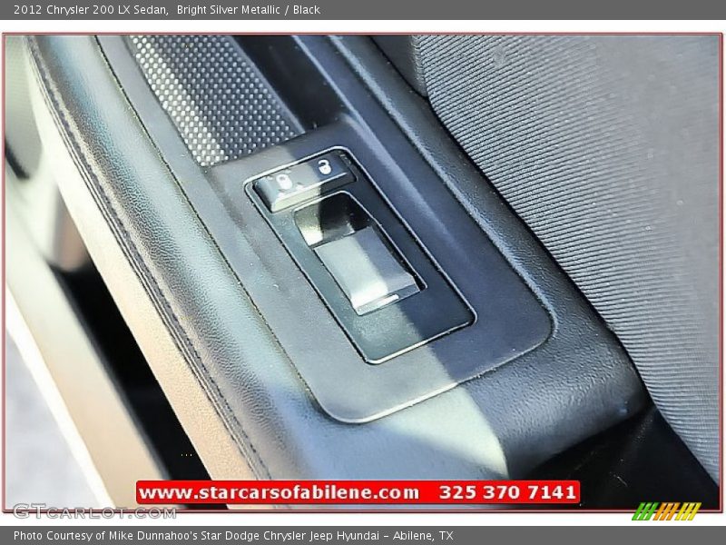 Bright Silver Metallic / Black 2012 Chrysler 200 LX Sedan