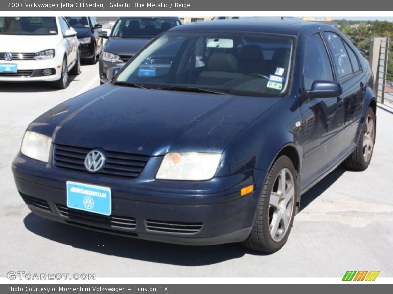 Galactic Blue Metallic / Beige 2003 Volkswagen Jetta GLI Sedan