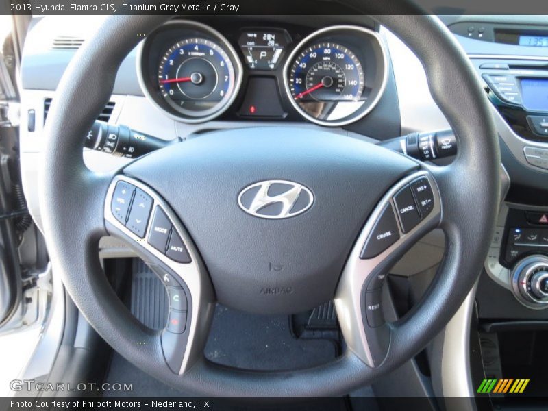 Titanium Gray Metallic / Gray 2013 Hyundai Elantra GLS