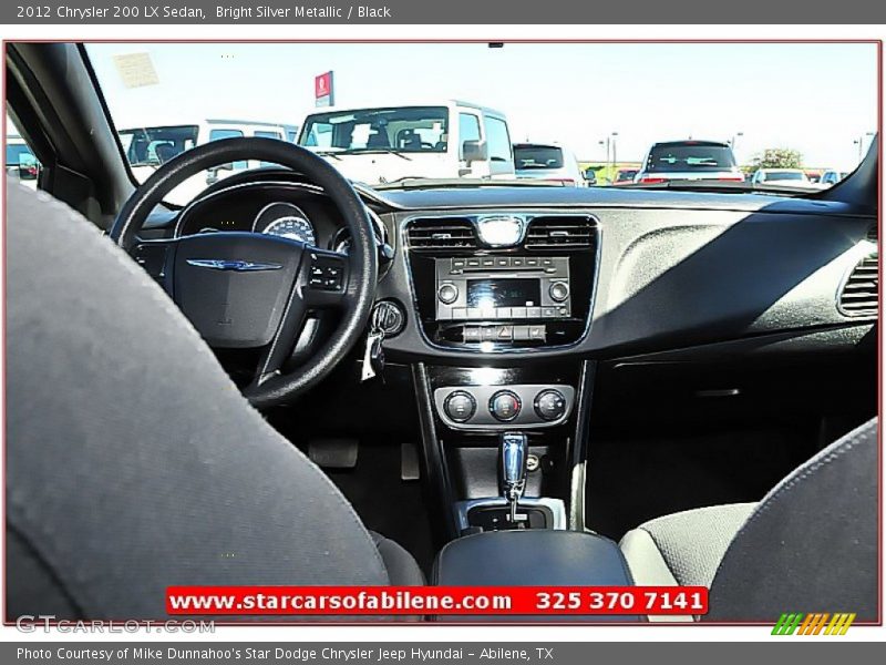 Bright Silver Metallic / Black 2012 Chrysler 200 LX Sedan