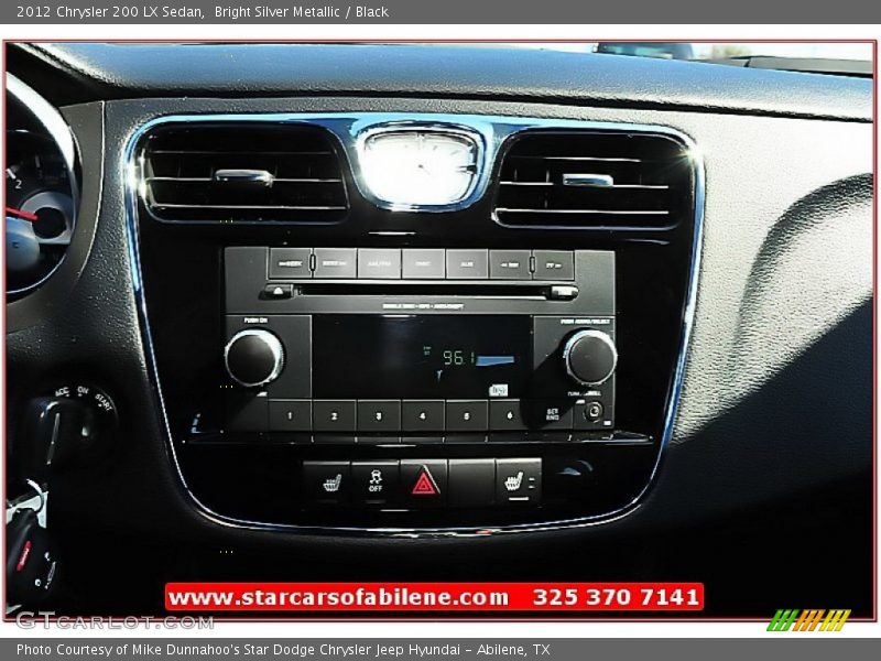 Bright Silver Metallic / Black 2012 Chrysler 200 LX Sedan
