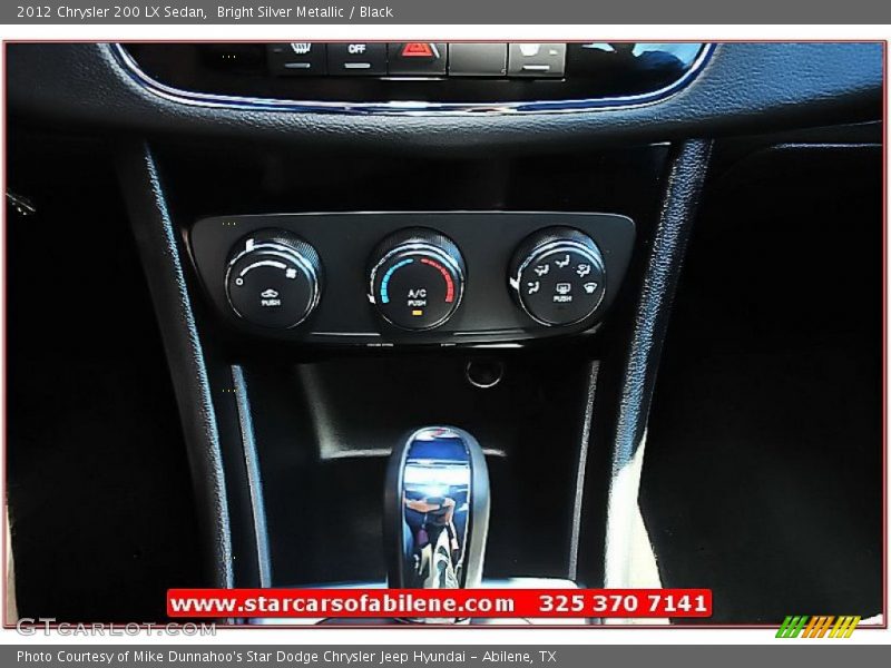 Bright Silver Metallic / Black 2012 Chrysler 200 LX Sedan