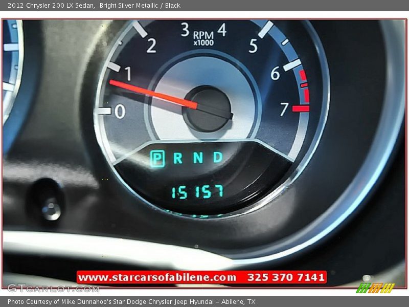 Bright Silver Metallic / Black 2012 Chrysler 200 LX Sedan