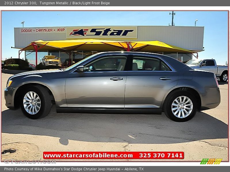 Tungsten Metallic / Black/Light Frost Beige 2012 Chrysler 300