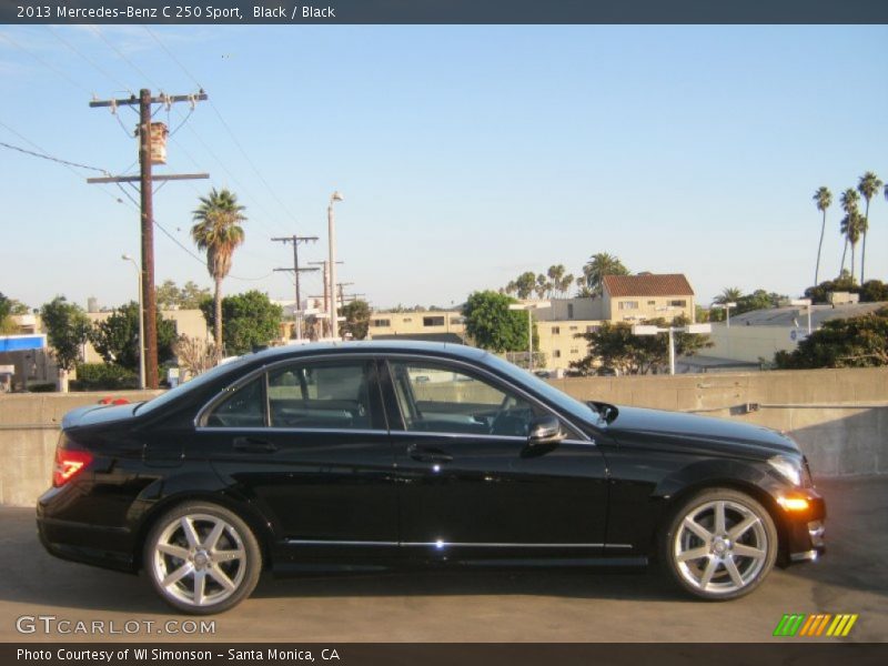 Black / Black 2013 Mercedes-Benz C 250 Sport