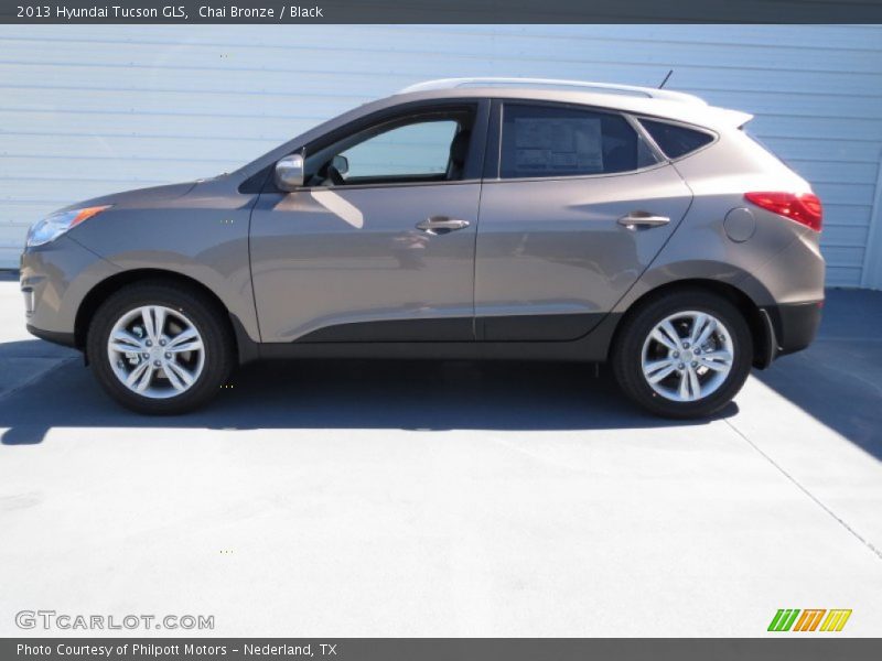 Chai Bronze / Black 2013 Hyundai Tucson GLS