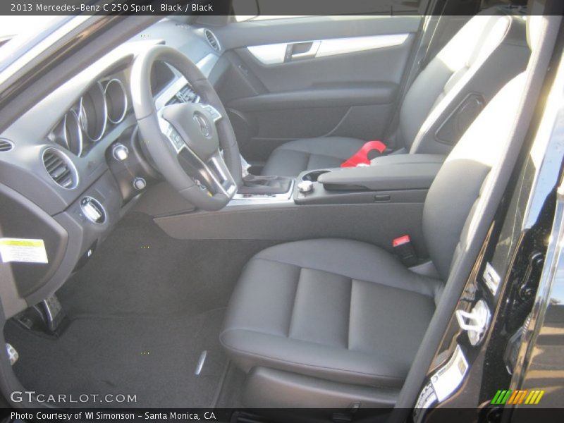 Black / Black 2013 Mercedes-Benz C 250 Sport