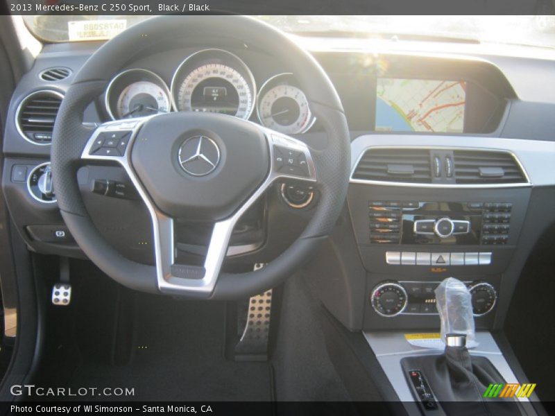 Black / Black 2013 Mercedes-Benz C 250 Sport