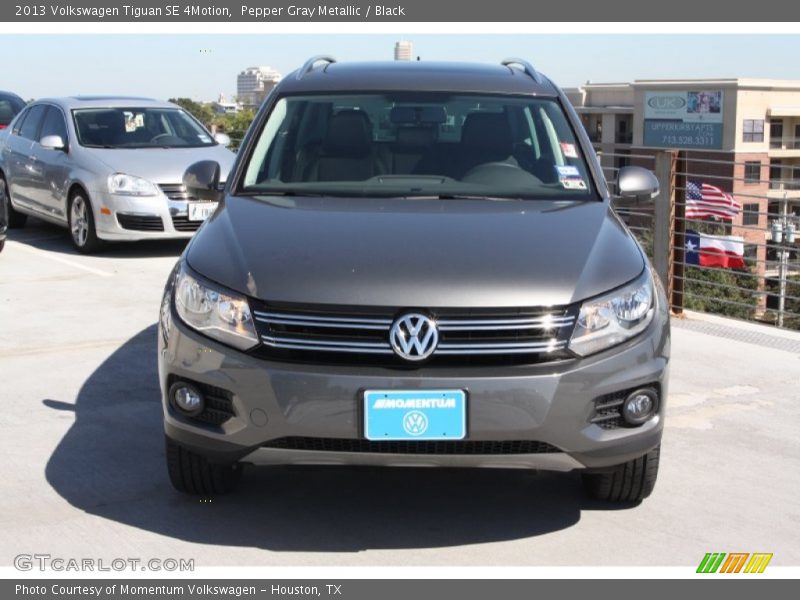 Pepper Gray Metallic / Black 2013 Volkswagen Tiguan SE 4Motion
