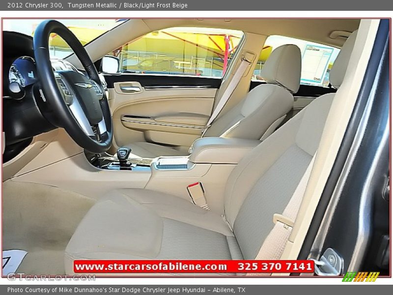 Tungsten Metallic / Black/Light Frost Beige 2012 Chrysler 300