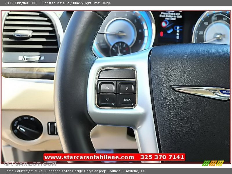 Tungsten Metallic / Black/Light Frost Beige 2012 Chrysler 300