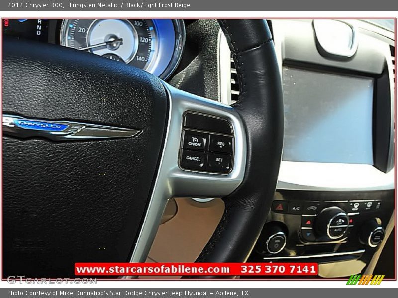 Tungsten Metallic / Black/Light Frost Beige 2012 Chrysler 300