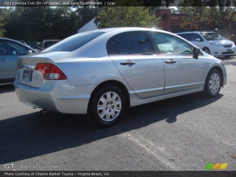 Alabaster Silver Metallic / Gray 2011 Honda Civic DX-VP Sedan