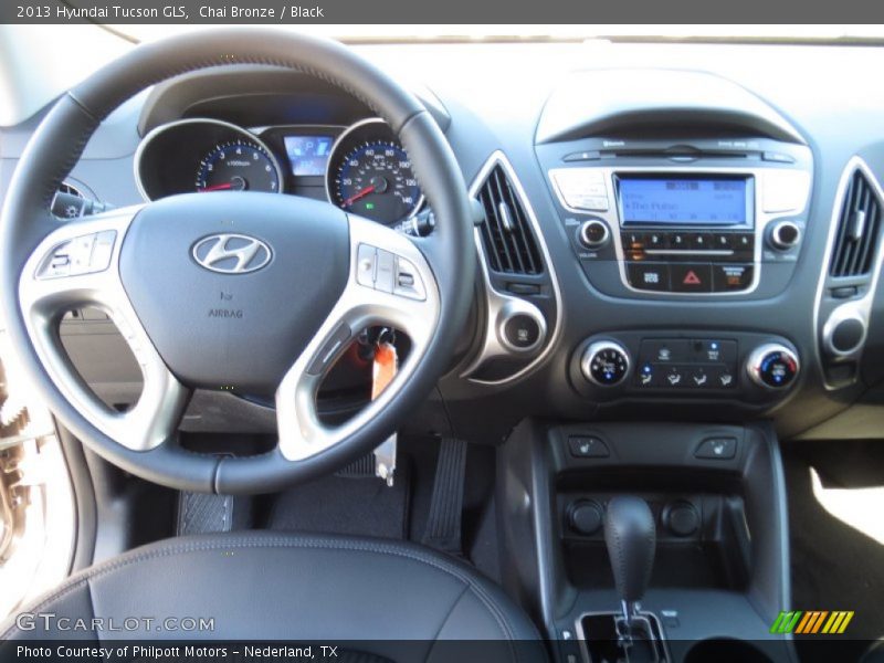 Chai Bronze / Black 2013 Hyundai Tucson GLS