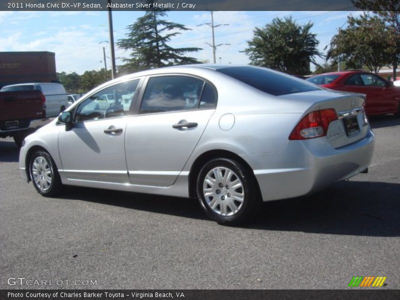 Alabaster Silver Metallic / Gray 2011 Honda Civic DX-VP Sedan