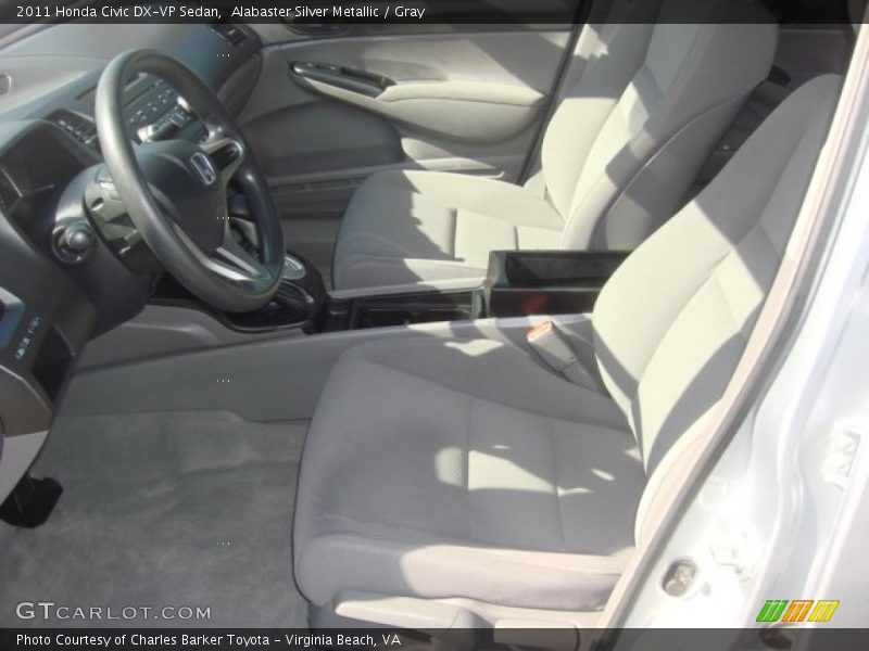Alabaster Silver Metallic / Gray 2011 Honda Civic DX-VP Sedan