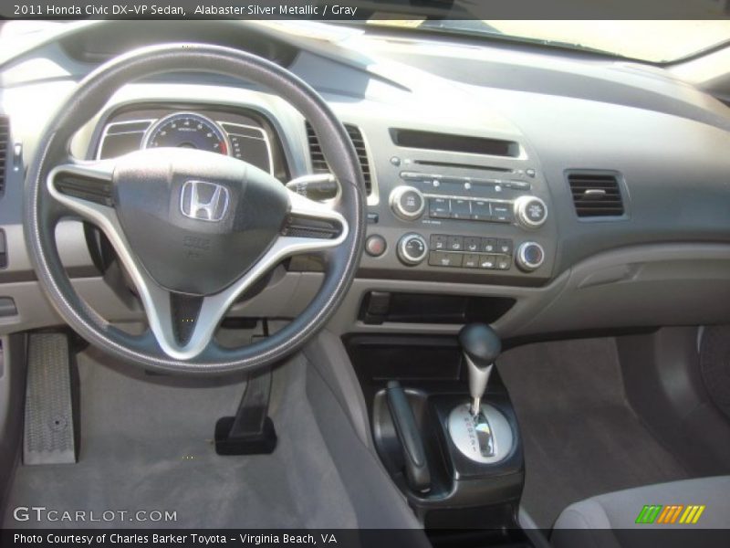 Alabaster Silver Metallic / Gray 2011 Honda Civic DX-VP Sedan