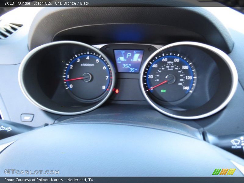 Chai Bronze / Black 2013 Hyundai Tucson GLS