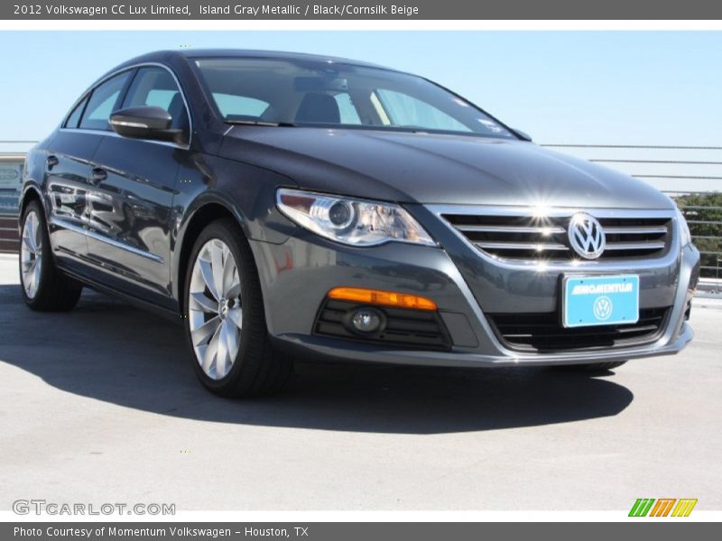 Island Gray Metallic / Black/Cornsilk Beige 2012 Volkswagen CC Lux Limited