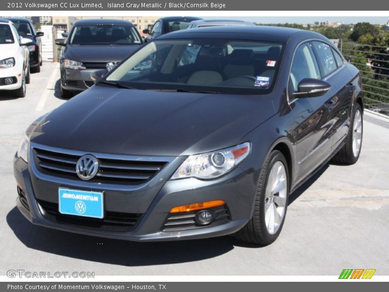 Island Gray Metallic / Black/Cornsilk Beige 2012 Volkswagen CC Lux Limited
