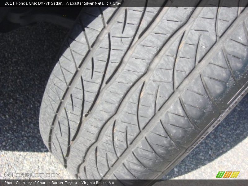 Alabaster Silver Metallic / Gray 2011 Honda Civic DX-VP Sedan