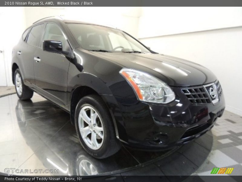Wicked Black / Black 2010 Nissan Rogue SL AWD