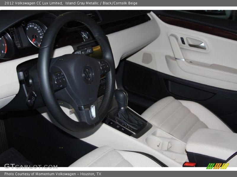 Island Gray Metallic / Black/Cornsilk Beige 2012 Volkswagen CC Lux Limited