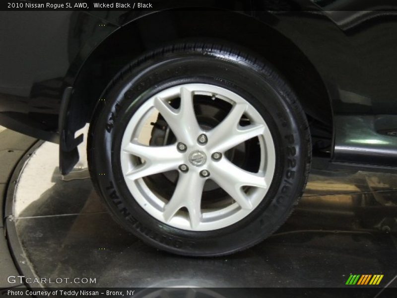 Wicked Black / Black 2010 Nissan Rogue SL AWD