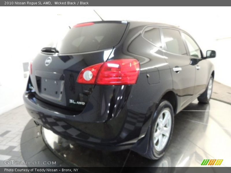 Wicked Black / Black 2010 Nissan Rogue SL AWD