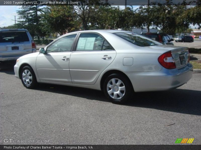 Lunar Mist Metallic / Stone 2003 Toyota Camry LE