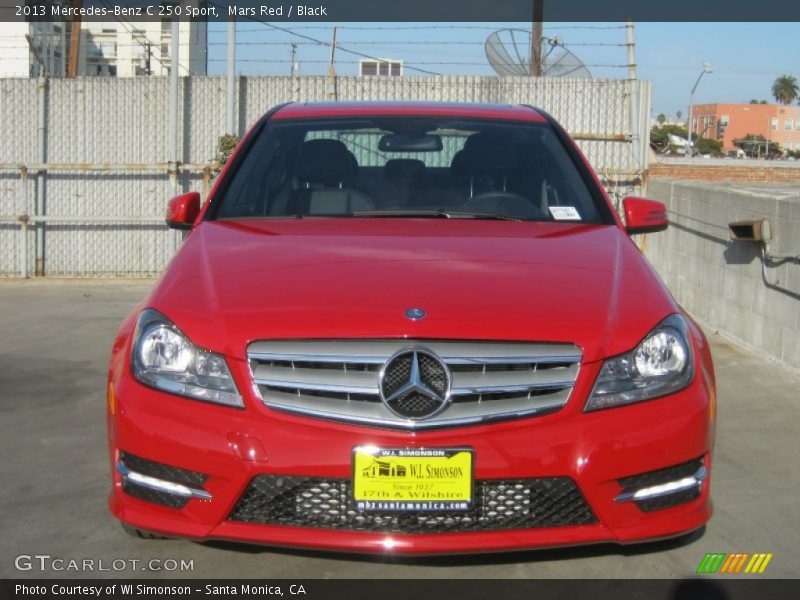 Mars Red / Black 2013 Mercedes-Benz C 250 Sport