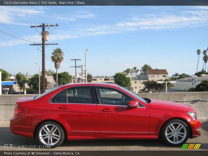 Mars Red / Black 2013 Mercedes-Benz C 250 Sport