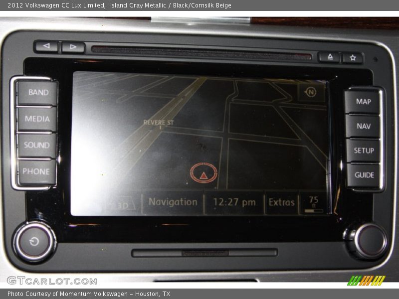 Island Gray Metallic / Black/Cornsilk Beige 2012 Volkswagen CC Lux Limited