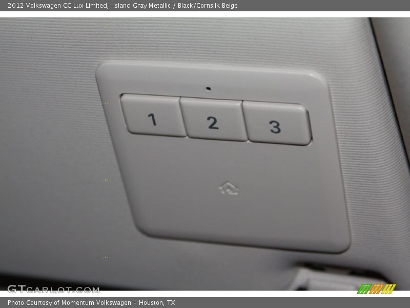 Island Gray Metallic / Black/Cornsilk Beige 2012 Volkswagen CC Lux Limited